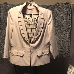 White/Black jacket. Size 12